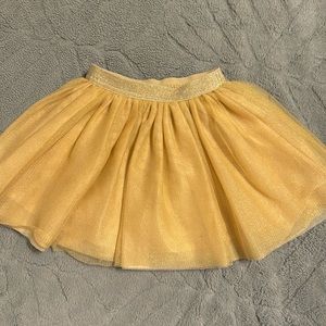 Gymboree gold tutu skirt for girls